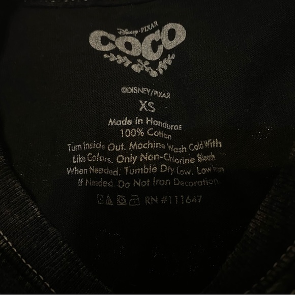 Disney Coco Dia De Los Muertos Cropped T Shirt - Picture 3 of 5